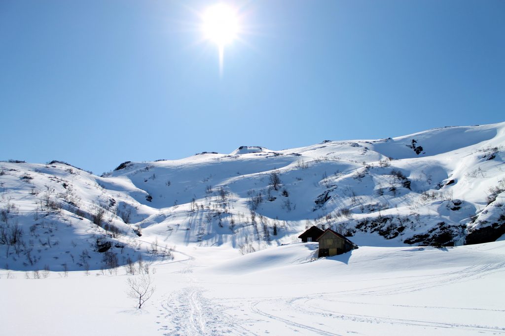 Det fineste alternativet er å gå opp Fossdalshorga til Tveitakvitingen via Høganova (1101 moh).