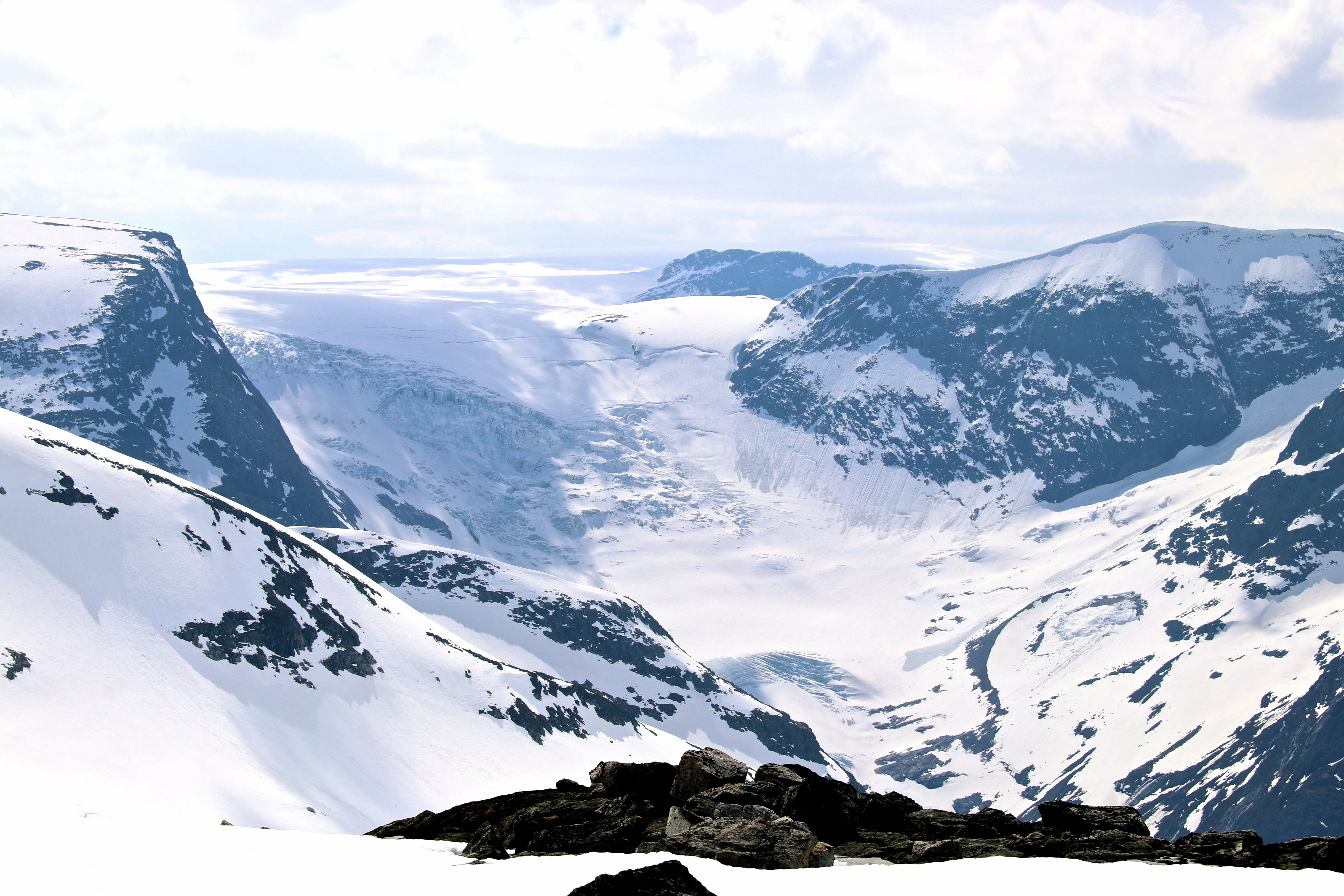 Bødalsbreen, en av Jostedalsbreens mange flotte brearmer.