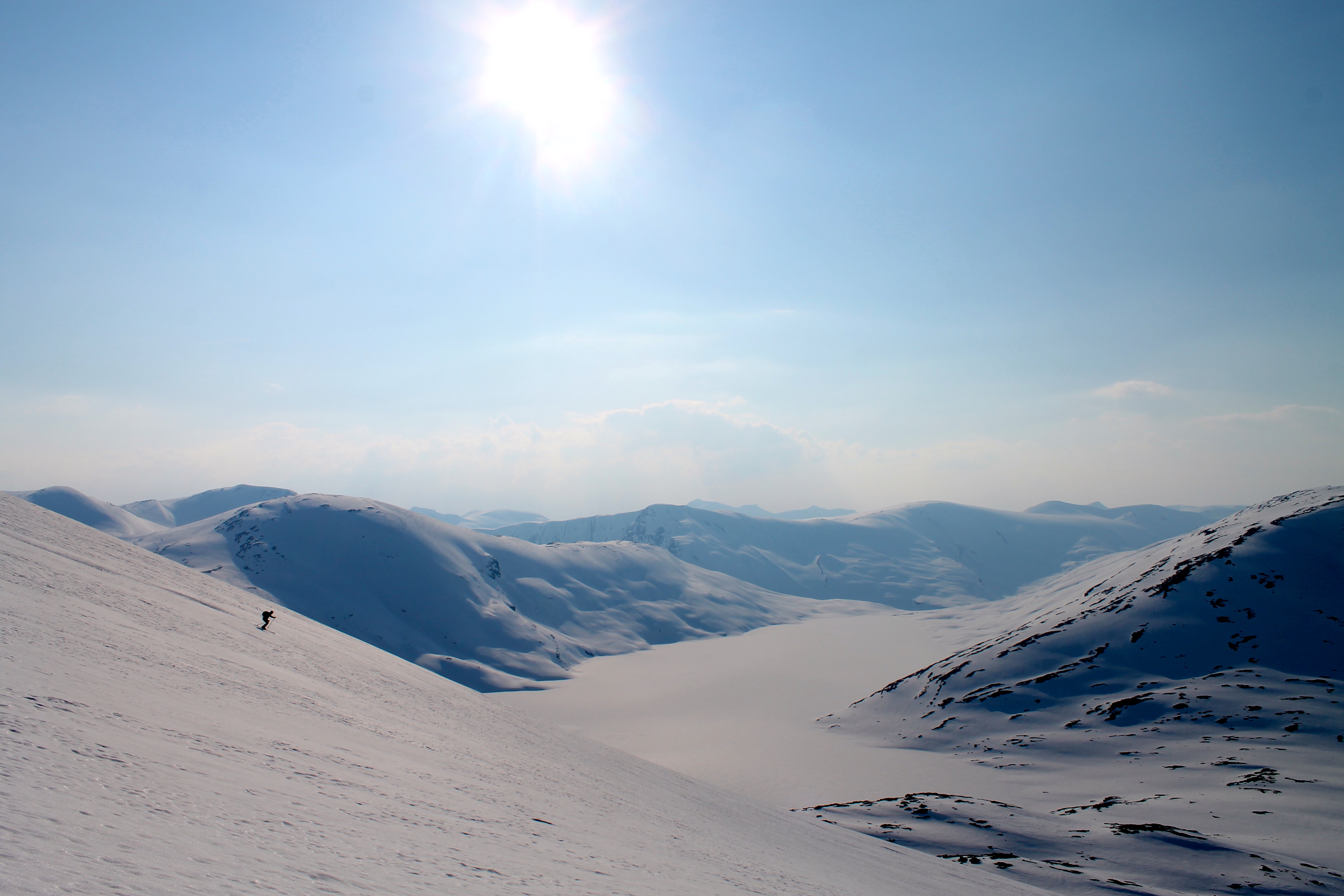 Nedkjøring fra Langvasseggi på Strynefjellet.