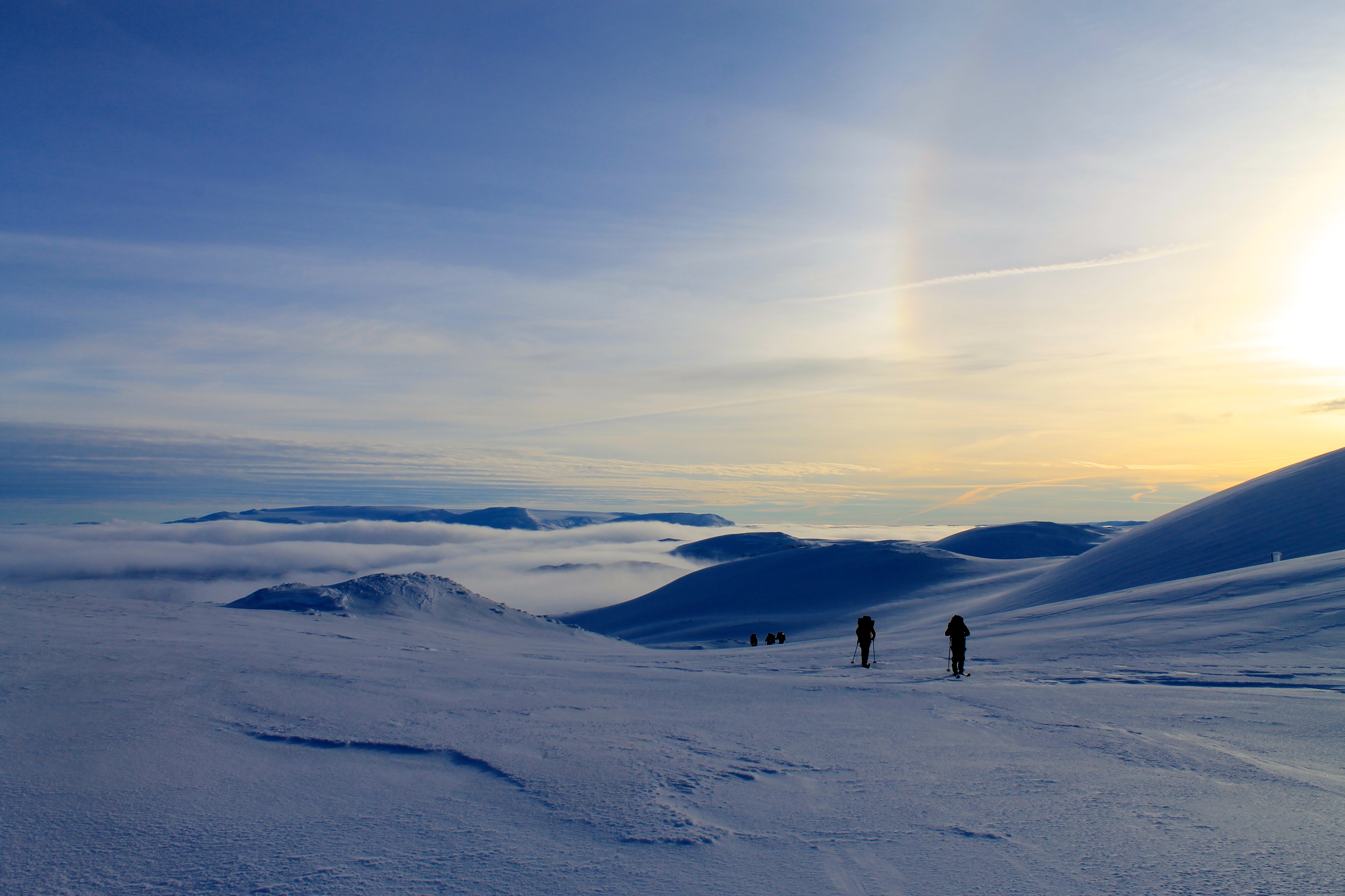 Fra Vossaskavlen med Hardangerjøkulen i bakgrunnen.