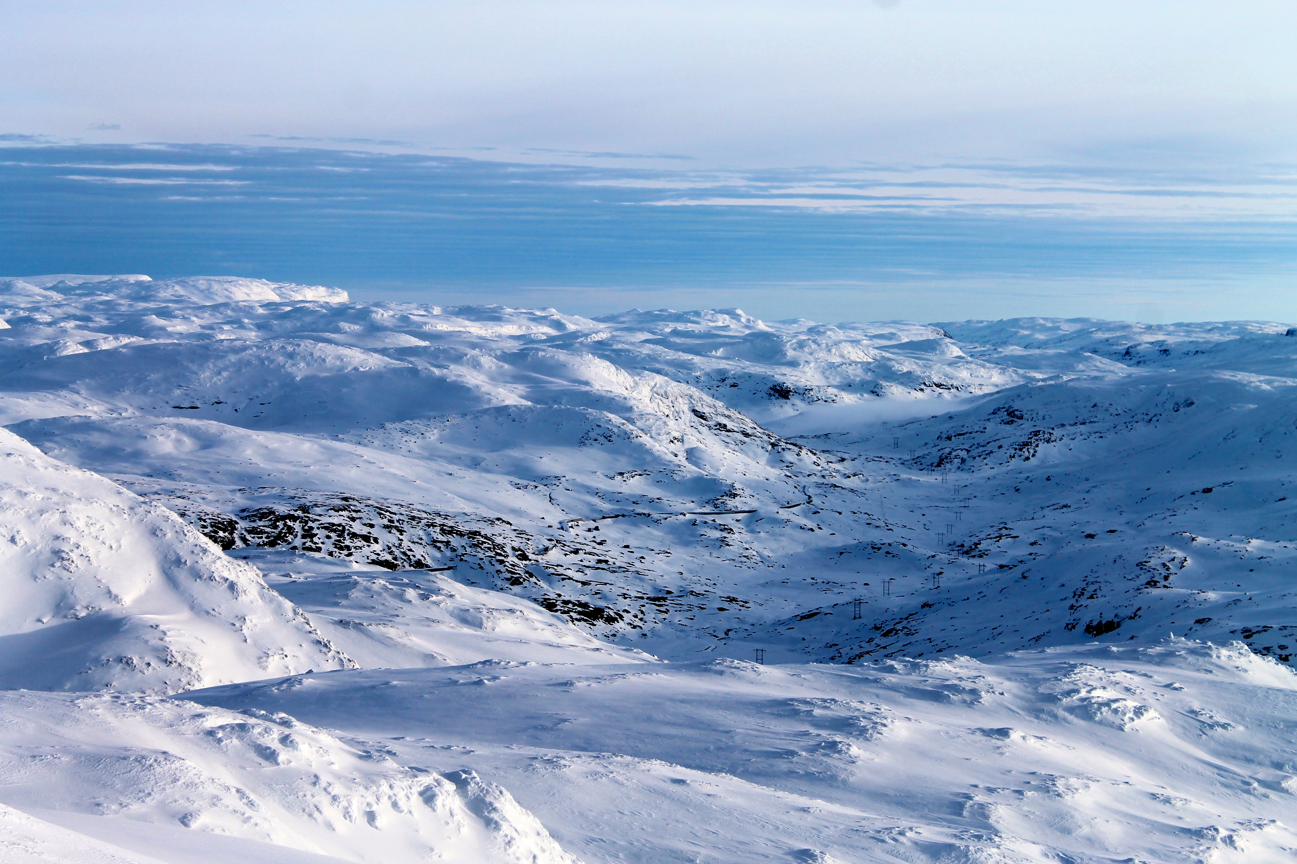 Hallingskeid sett fra Baksafjellet (1.636 moh).