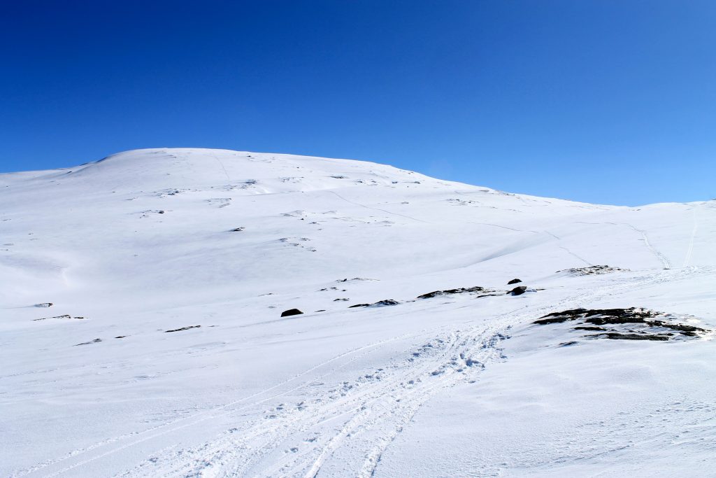 Ingebjørgfjellet´s nordside, som følges fra Granvin.