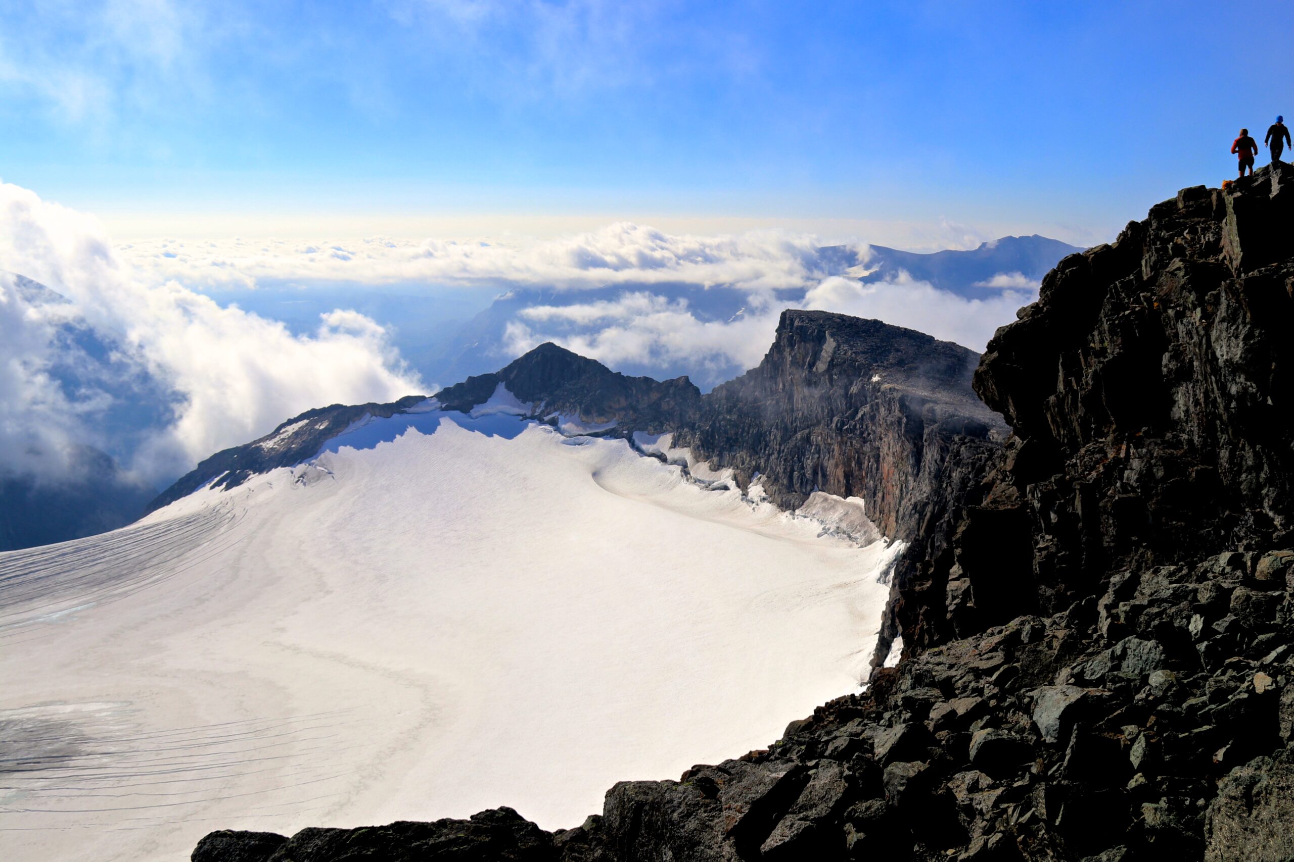 Toppen av Surtningssue med Surtningssubreen.