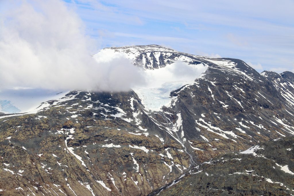 Bukkhøe (2.314 moh) sett fra Skagsnebb.