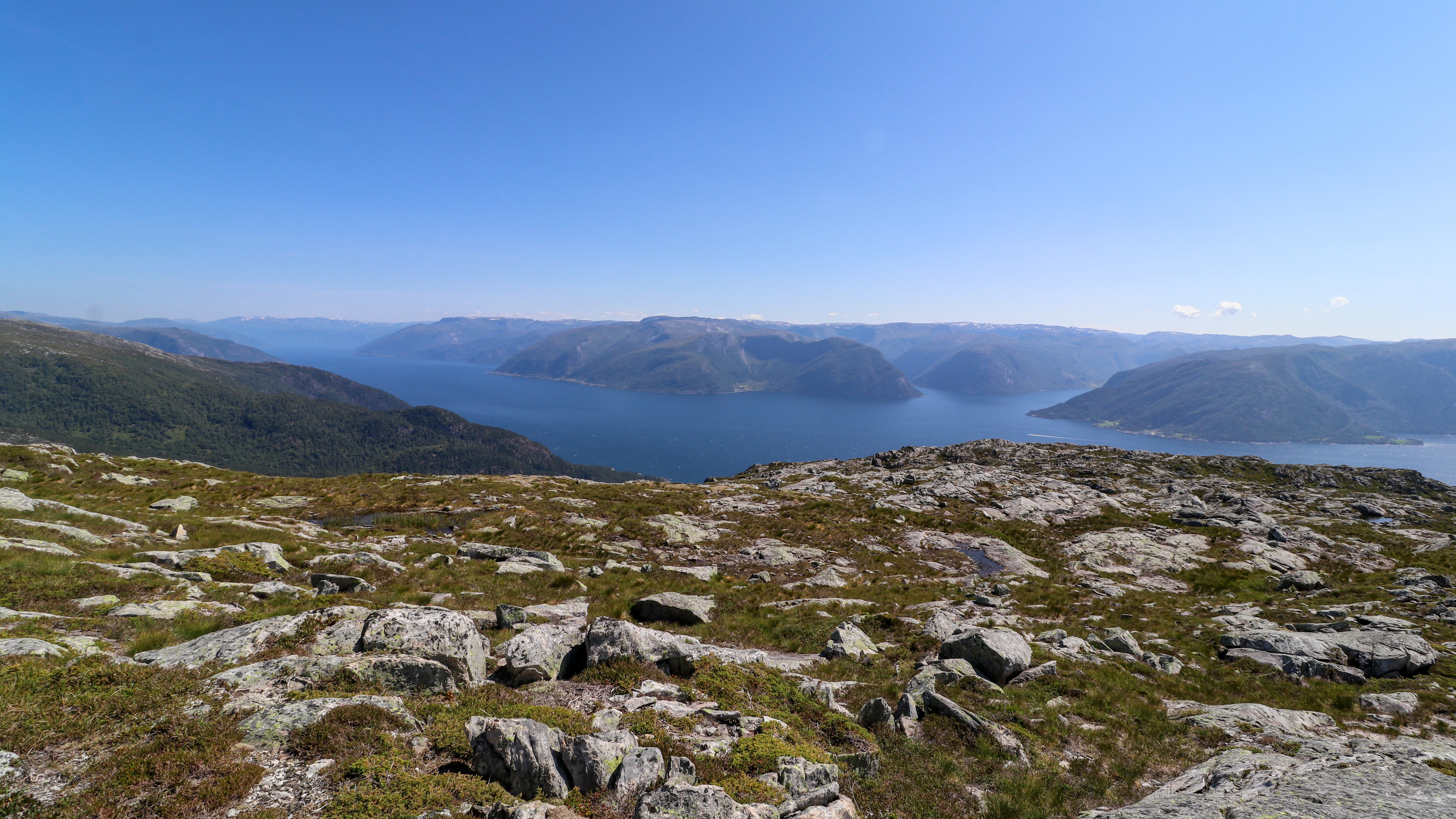 Utsikt fra Fløyen ved Sognefjorden.