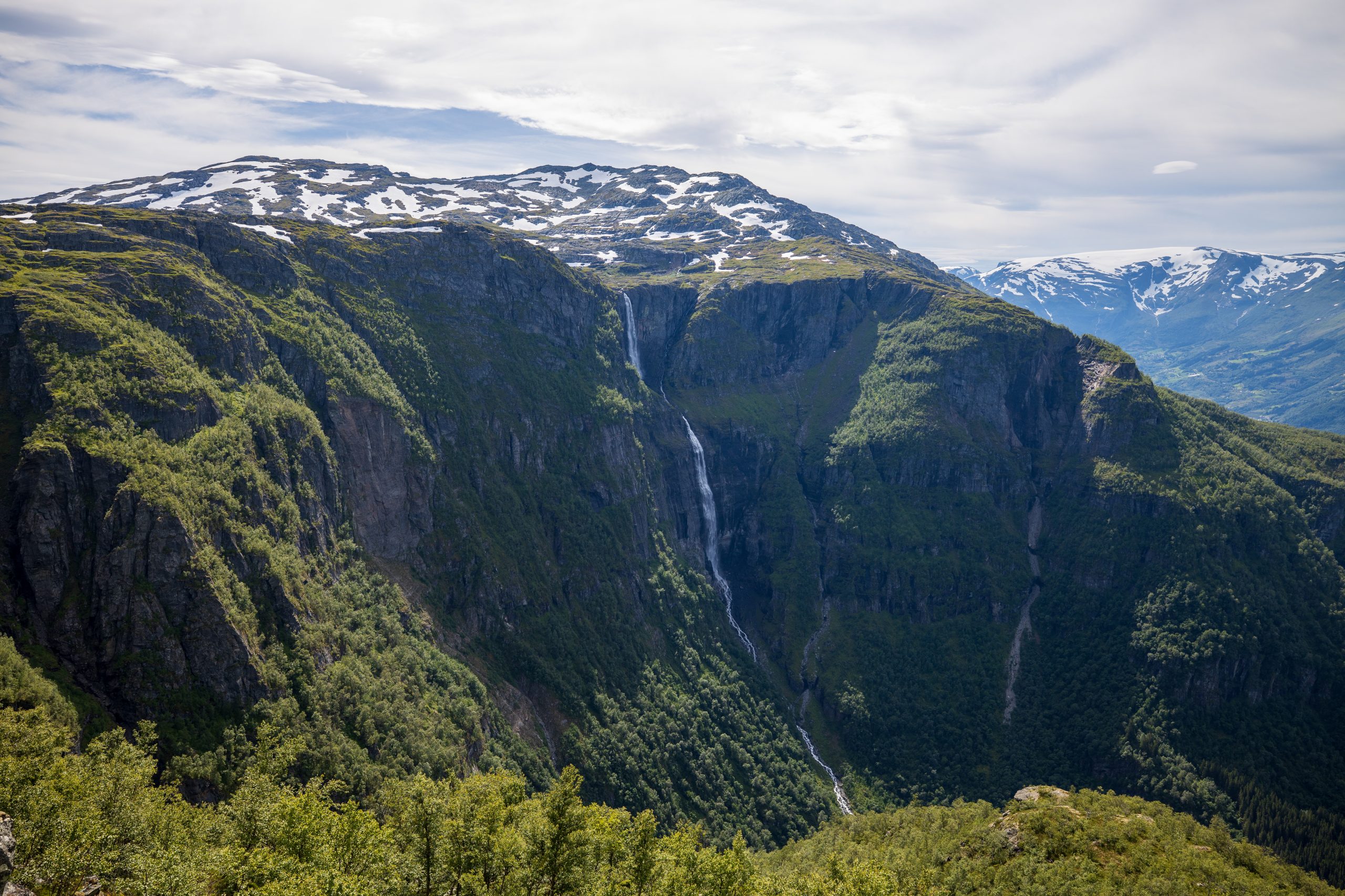 Fossefallet Skrikjo sett fra Nosi.