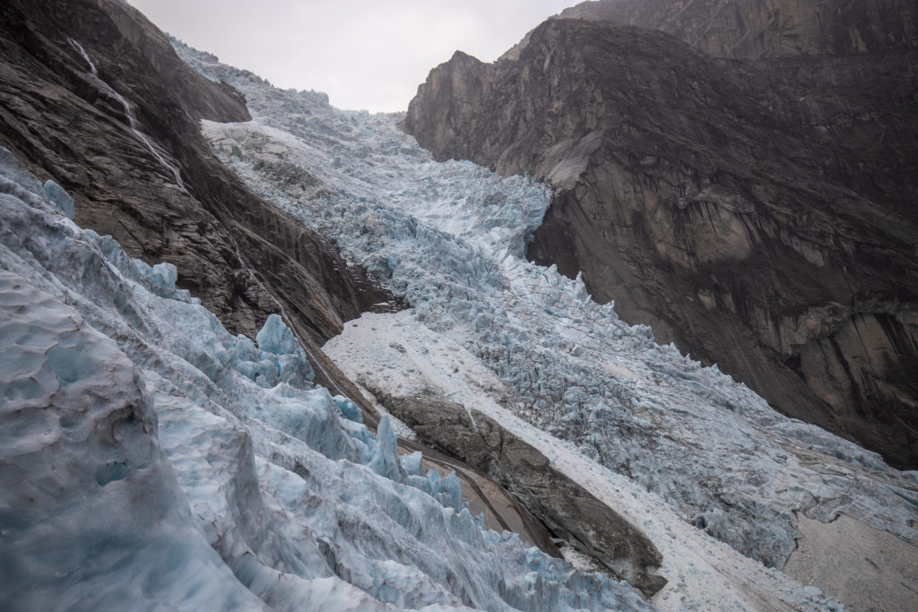 Torsbreen sett fra Odinsbreen.