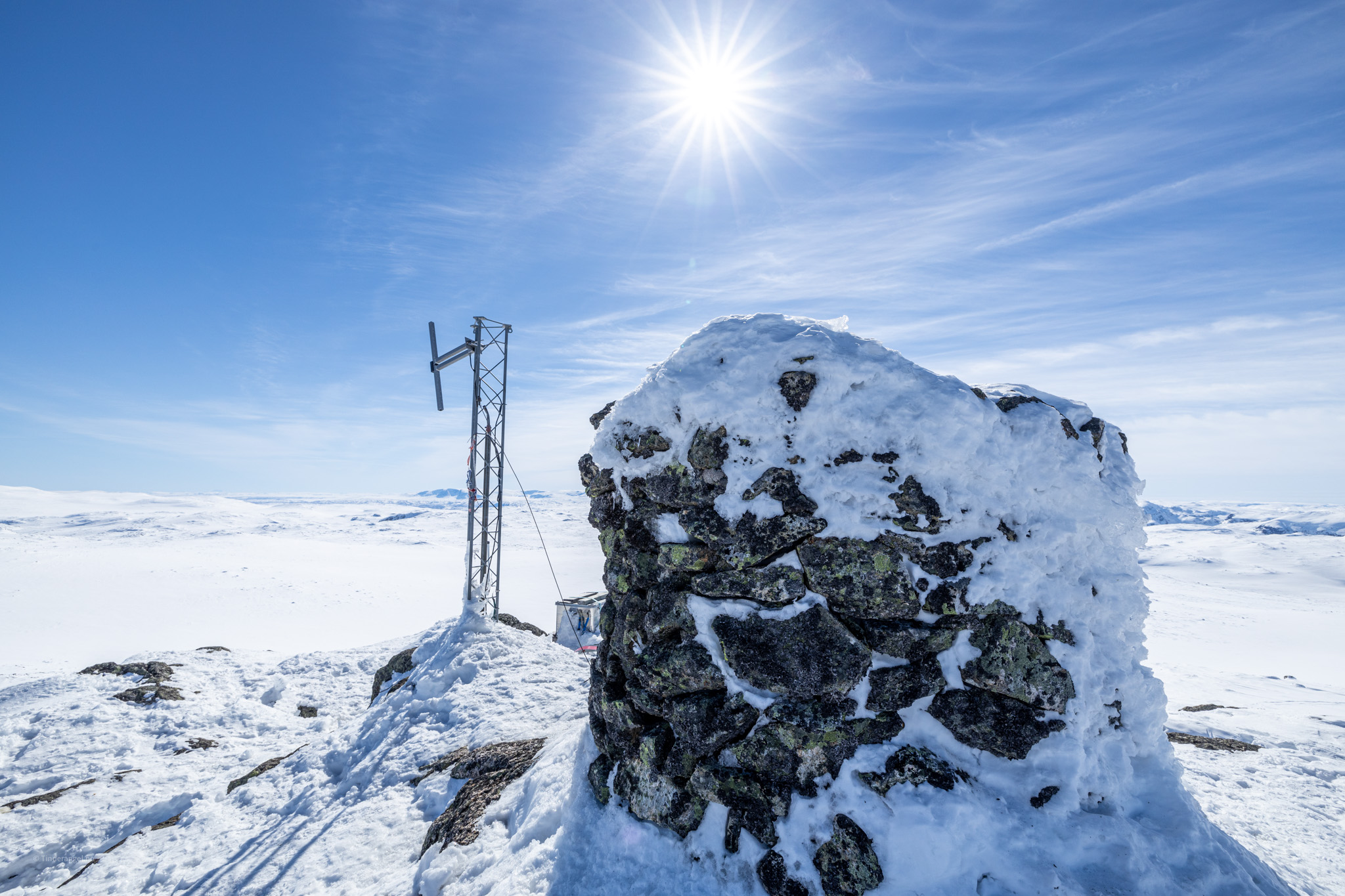 Toppen av Raudbergnute (1.819 moh)