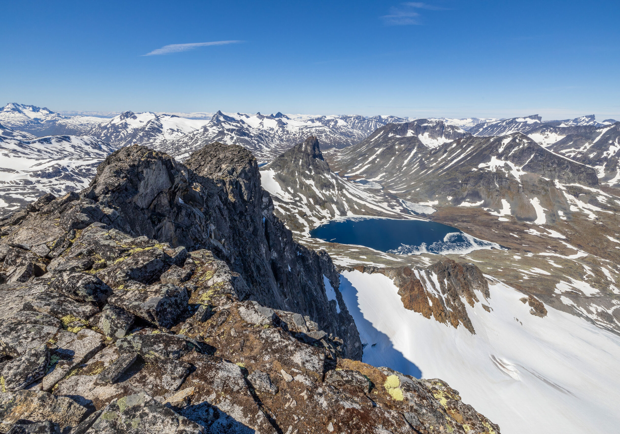 Utsikt fra Visbretinden nordover.