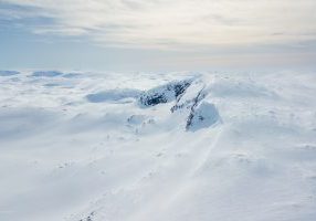 Vargabreen (1.766 moh) i Skarvheimen.