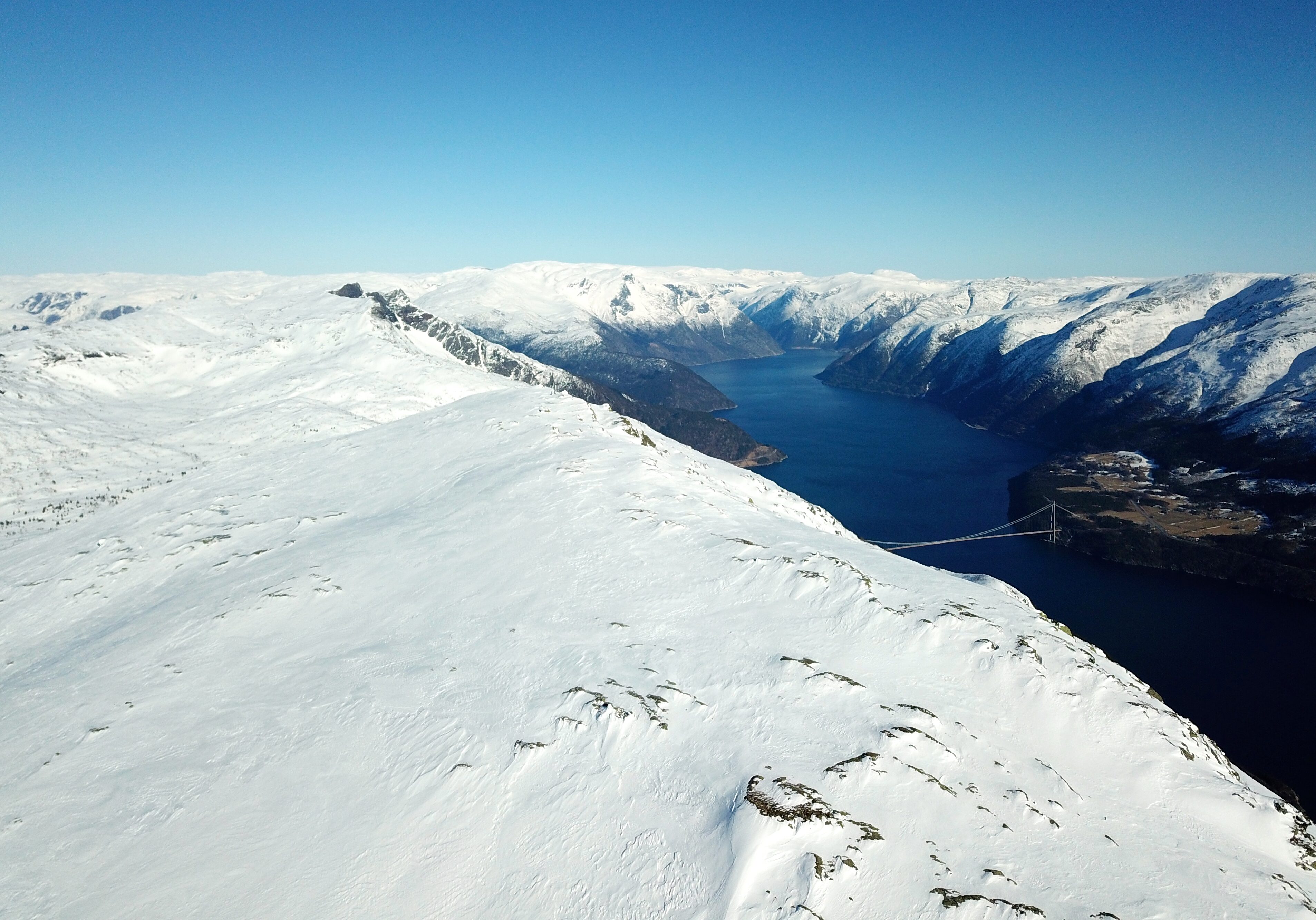 Toppen av Ingebjørgfjellet ved Eidfjord i Hardanger.