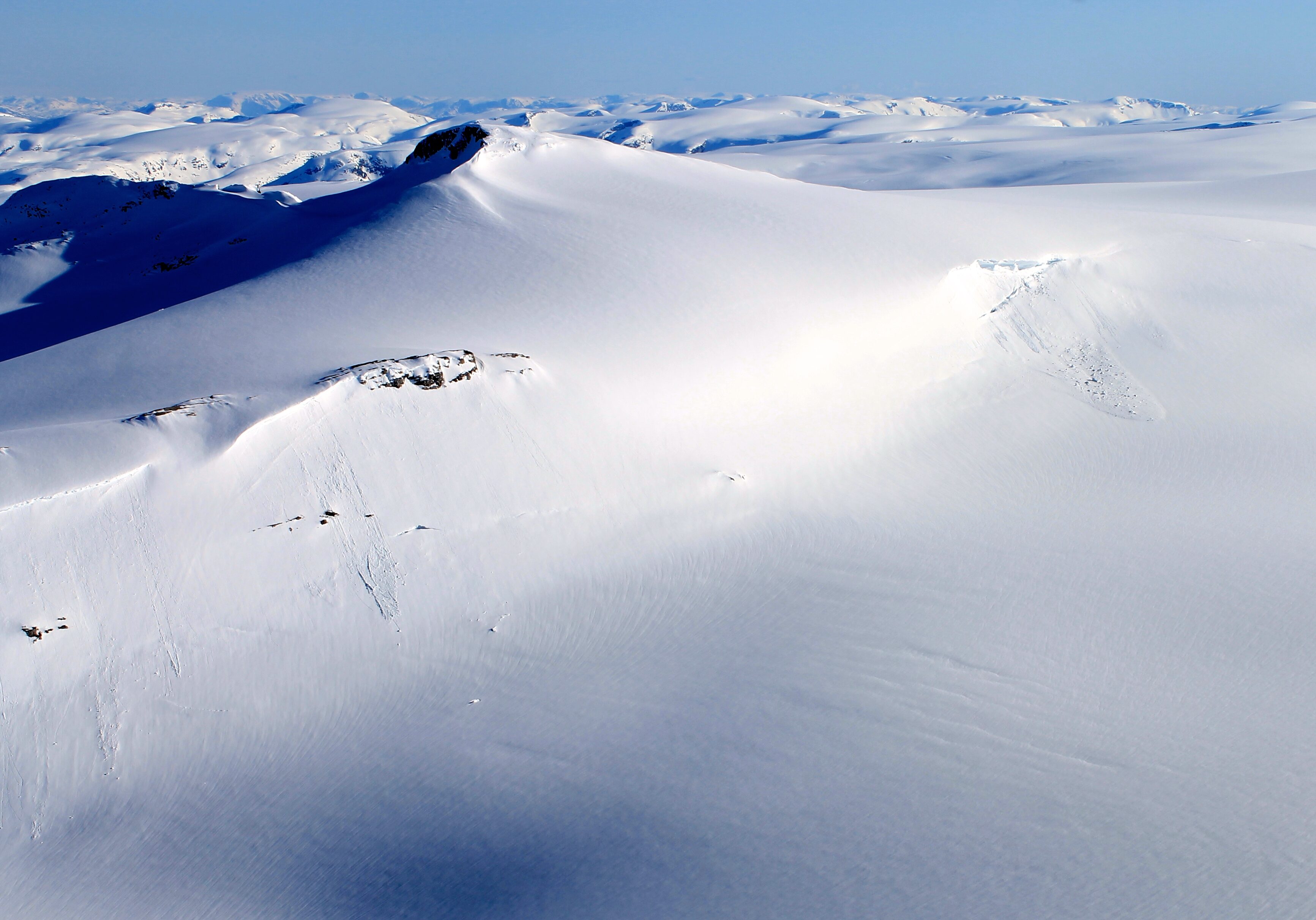 Brenibba på Jostedalsbreen sett fra Lodalskåpa.