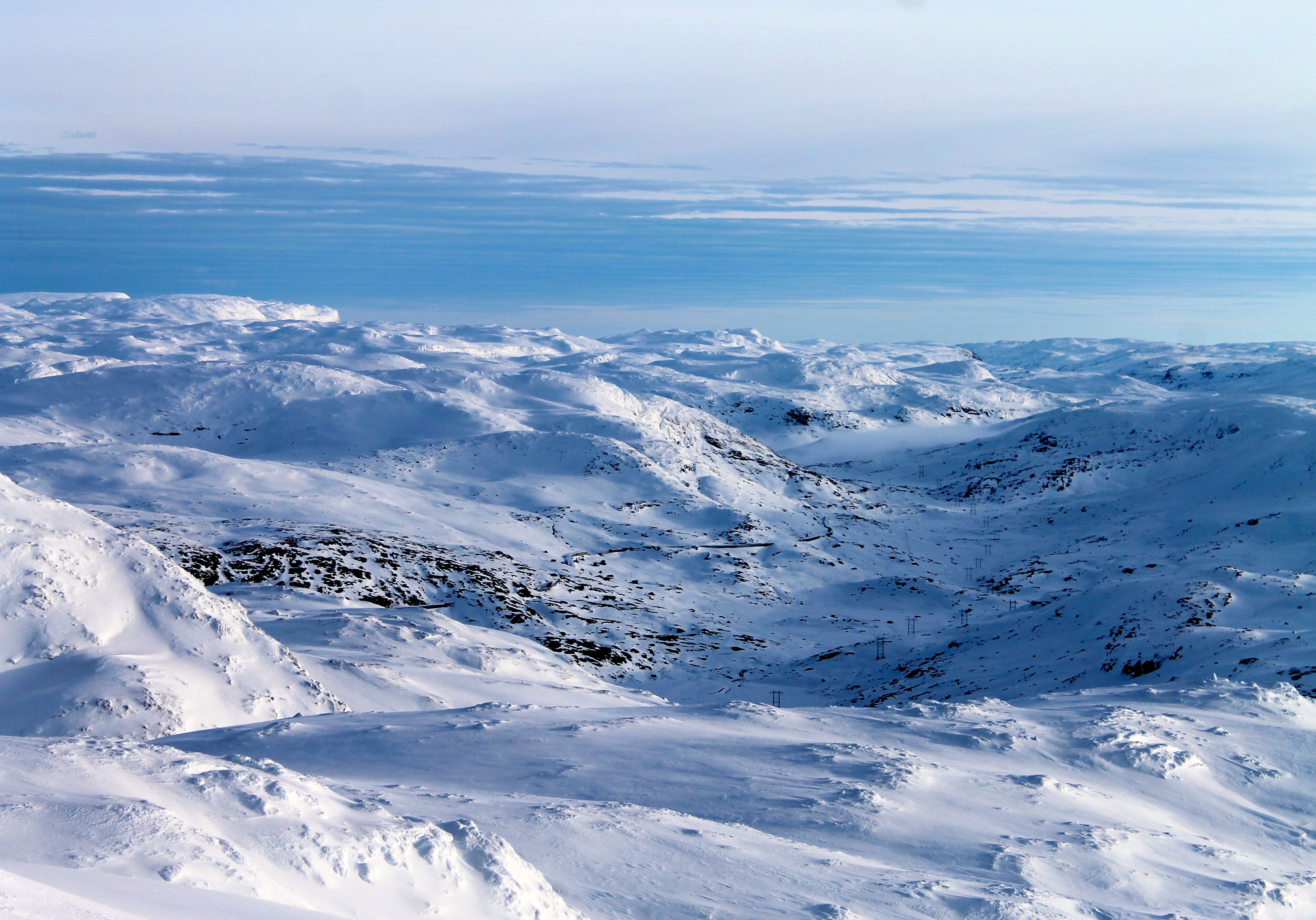 Hallingskeid sett fra Baksafjellet (1.636 moh).