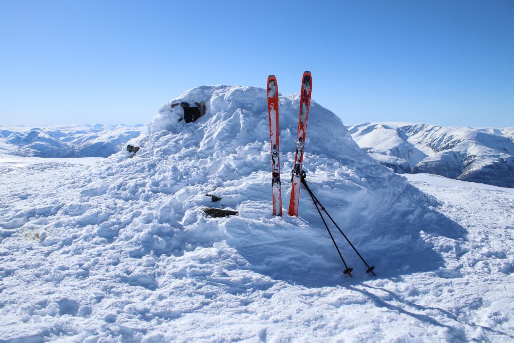 Toppen av Blåskavlen (1.809 moh) i Aurland.